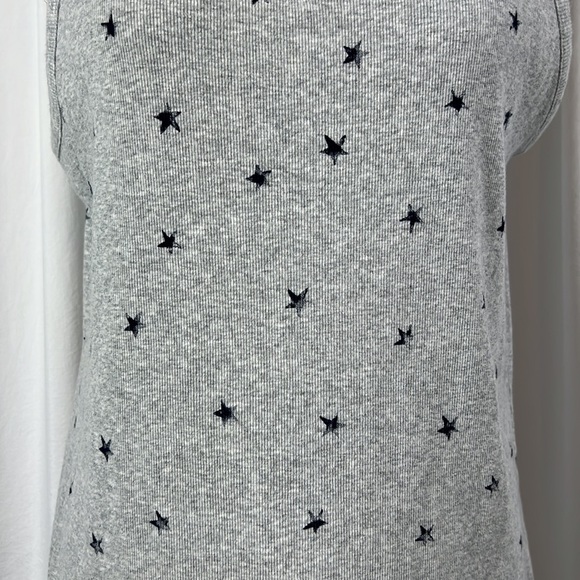Sonoma XL Grey Stars Ribbed Tank - Picture 3 of 12
